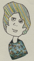 自画像イラスト